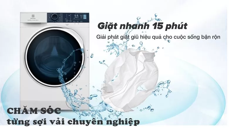máy giặt electrolux EcoInverter tiết kiệm điện lên đến 50%